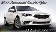 On Road & Travel Magazine's 25th Anniversary, the 2014 Kia Cadenza Named 2014 International Car of the Year